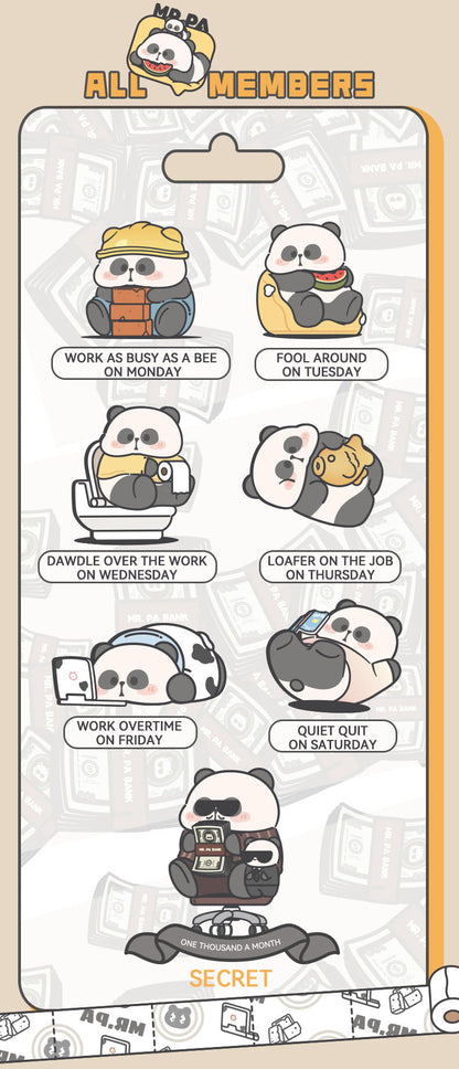 （Pre-order）MR.PA&APOS'S Panda Working Week Series Blind Box