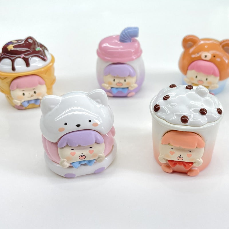 (Flash Sales)Naughty Baby afternoon tea mini bean cute series DIY