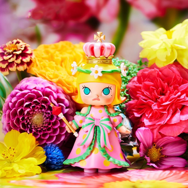 (Flash Sales)(Popmart)molly flower cute series series  DIY