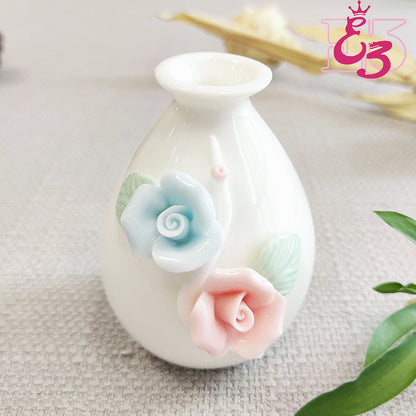 E3 Mini ceramic handmade flower vase with ceramic aromatherapy