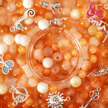 E3 Tangerine soda(10*10)-High Quality Beads~Metal Series DIY