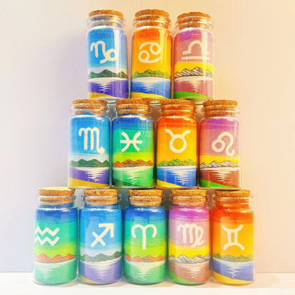 zodiac series sand art paintting DIY