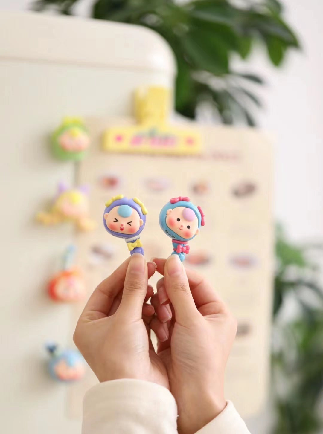 baby three baby sister magnet mini bean cute series DIY
